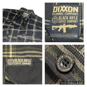 Mens Dixxon Flannel - Black Rifle Coffee Company Size 2XL Limited edition EUC
